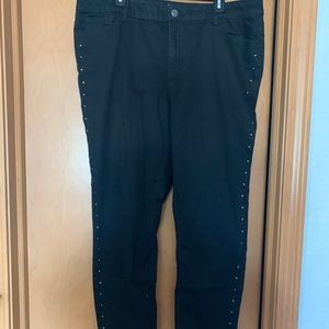 N62 jeggings with rhinestones.
